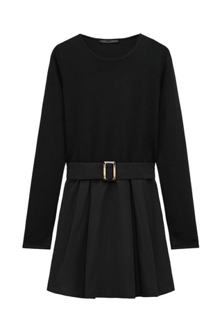 Robe trompe-l’œil - Noir