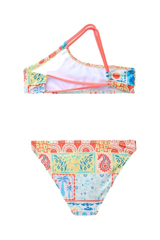 Maillot 2 pièces - Blanc et bleu pétrole