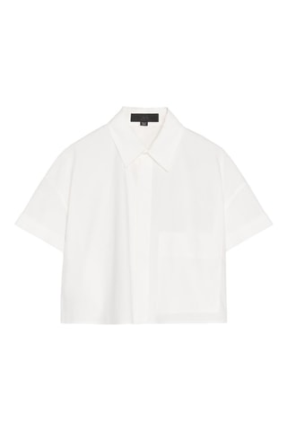 Chemisier cropped - Blanc