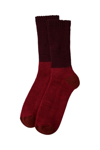 Chaussettes - Bordeaux et rouge