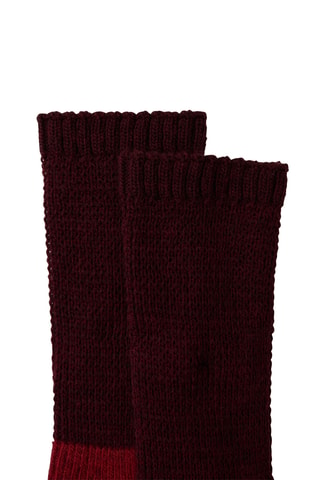 Chaussettes - Bordeaux et rouge