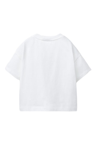 T-shirt - Blanc et indigo