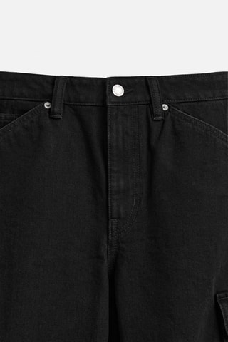 Short en jean - Noir