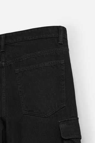 Short en jean - Noir