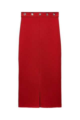 Jupe droite - Rouge