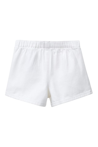 Jupe-short en jean - Blanc