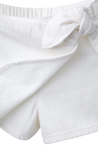 Jupe-short en jean - Blanc