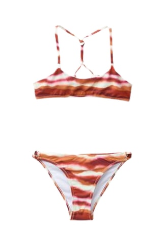 Maillot 2 pièces tie and dye - Marron