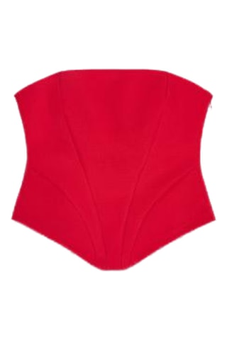 Top bustier - Rouge