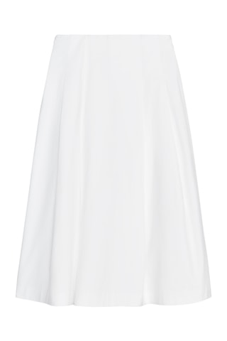 Jupe midi - Blanc