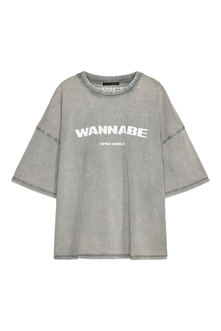 T-shirt Wannabe Spice Girls - Gris