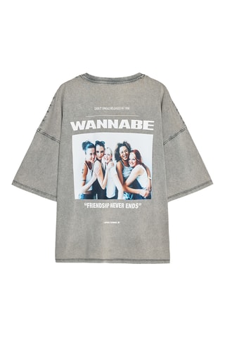 T-shirt Wannabe Spice Girls - Gris