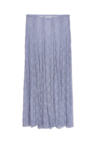 Jupe longue en dentelle - Mauve
