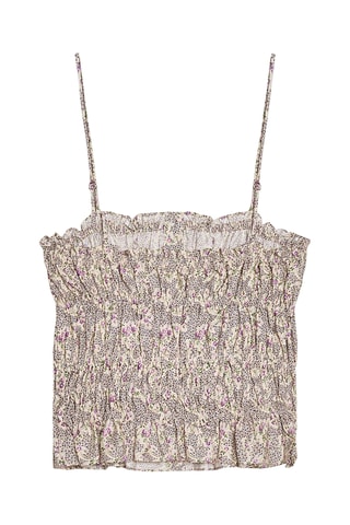 Top - Beige et violet