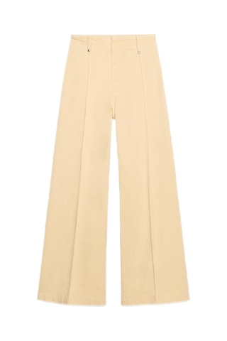 Pantalon wide legs - Jaune
