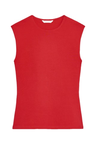 T-shirt sans manches - Rouge