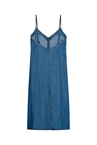 Robe droite en jean - Bleu pétrole
