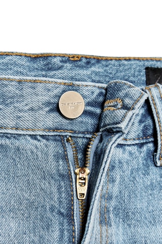 Jean droit taille haute - Bleu