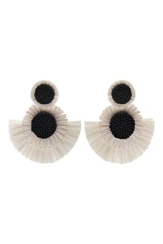 Boucles d’oreilles - Blanc et noir