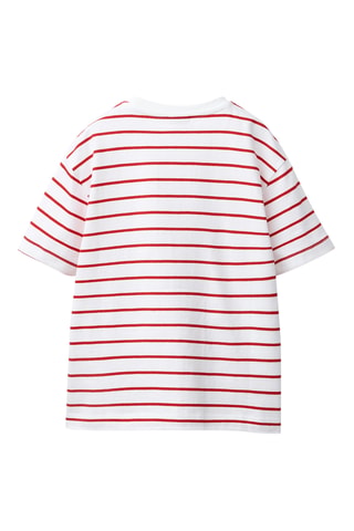 T-shirt - Blanc et rouge