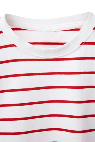 T-shirt - Blanc et rouge