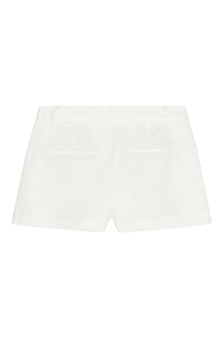 Short en lin - Blanc