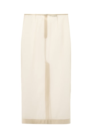 Jupe droite - Beige