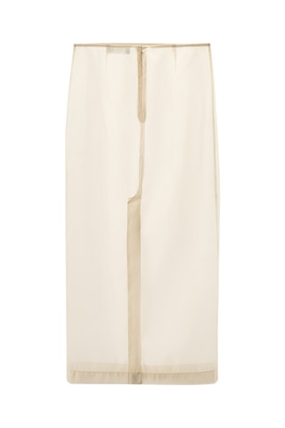 Jupe droite - Beige
