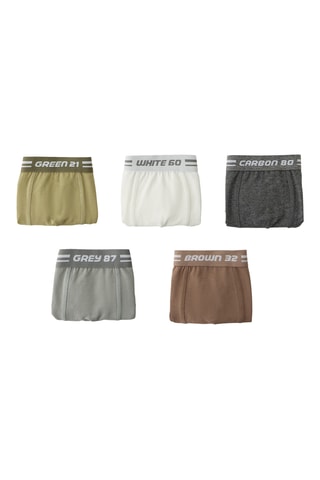 5 boxers - Gris et marron