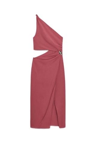 Robe asymétrique - Rouge brique