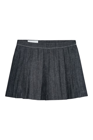 Jupe-short en jean - Noir