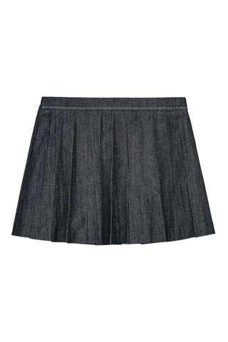 Jupe-short en jean - Noir