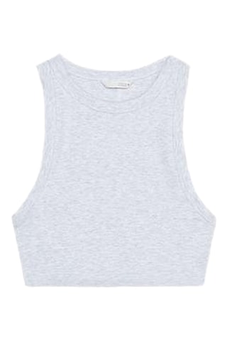 Crop top - Gris clair chiné