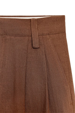 Pantalon en lin - Marron