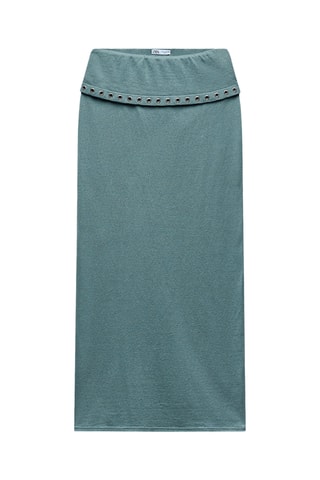 Jupe droite - Bleu cobalt