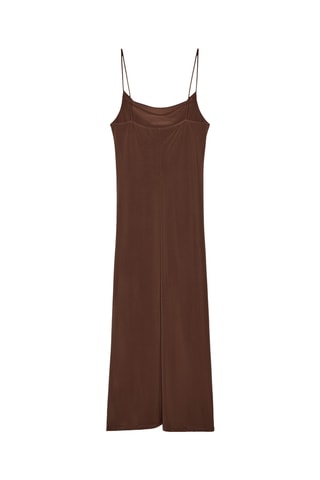 Robe midi - Marron