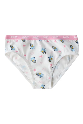 3 culottes Bluey - Blanc et rose