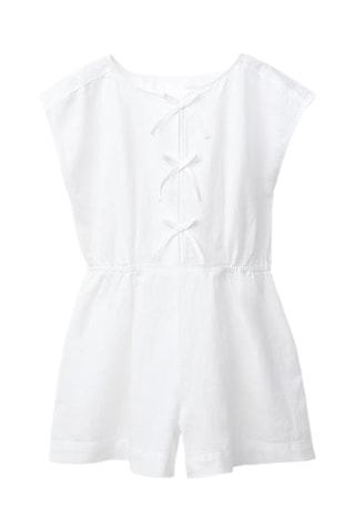 Combinaison en lin - Blanc