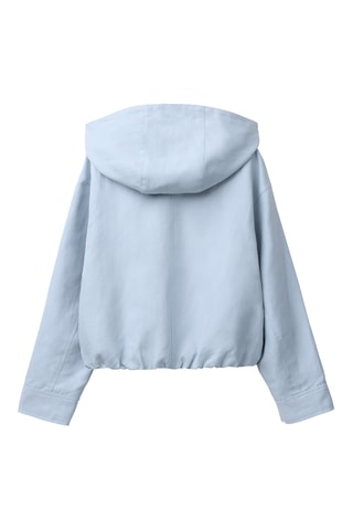 Veste à capuche en lin - Ciel
