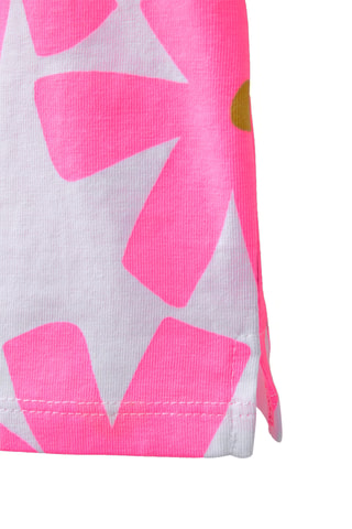 T-shirt - Blanc et fuchsia