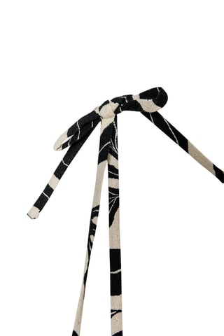Top en lin - Noir et blanc