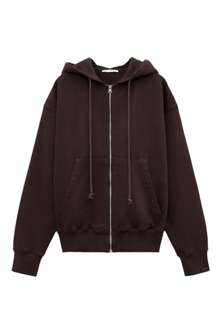 Sweat à capuche - Marron foncé