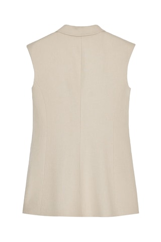 Veste sans manches en lin - Ecru