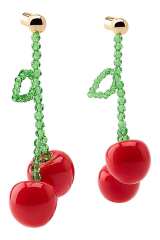 Boucles d’oreilles - Vert et rouge