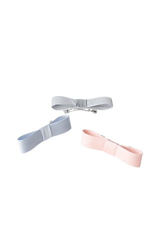 3 barrettes à cheveux - Gris et Ciel