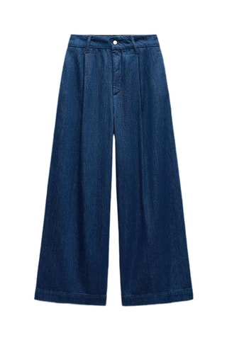 Pantalon ballon taille haute - Bleu pétrole