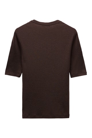T-shirt en laine - Marron