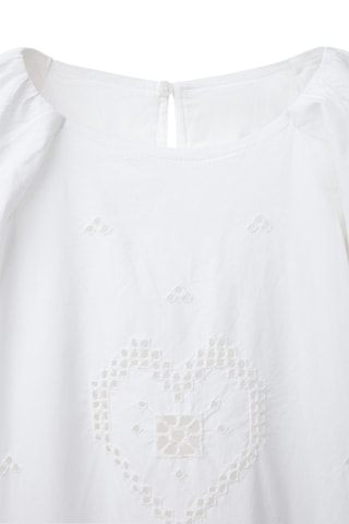 Robe en broderie anglaise - Blanc