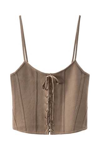 Crop top - Marron