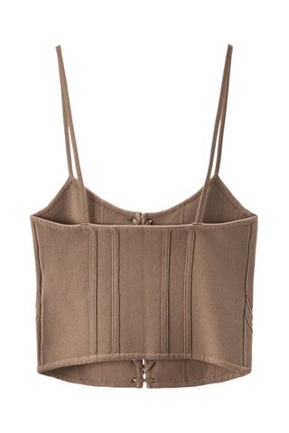 Crop top - Marron